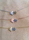 Autism Awareness Puzzle Piece Necklace