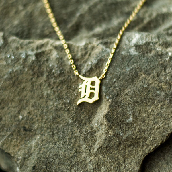 Gold Alphabet Necklace Letter D | Bling necklace, Girly jewelry, Alphabet  necklace