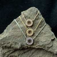 Starburst Necklace // Sunburst Necklace //Tiny Star