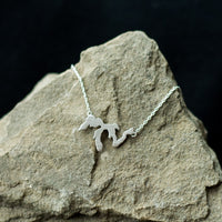 Rose Gold Great Lakes Necklace