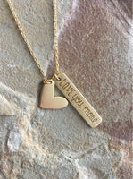 Love you More Necklace Silver
