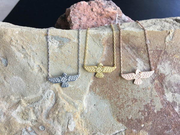 Thunderbird necklace, Eagle necklace, Southwestern Necklace
