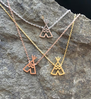 Teepee necklace tee pee tribe my tribe you are my tribe