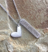 Love you More Necklace Silver