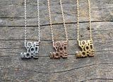 Love you more necklace