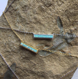 Opal Bar Necklace