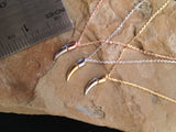 Horn Necklace Two Tone