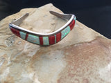Coral and Opal bracelet // jimmy secatero bracelet // navajo bracelet // southwestern jewelry