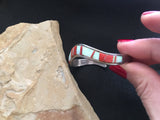 Coral and Opal bracelet // jimmy secatero bracelet // navajo bracelet // southwestern jewelry
