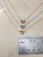 Double Circle Necklace