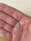 Silver Cactus Necklace