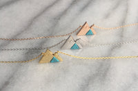Rose Gold Mountain Necklace
