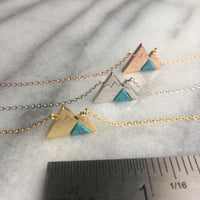 Rose Gold Mountain Necklace
