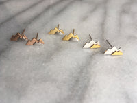 Mountain Necklace Rose Gold and Silver