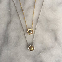 Gold Sunflower Necklace