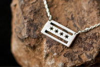 Chicago Flag Necklace