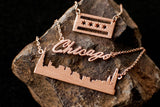 Chicago Flag Necklace