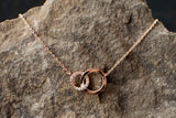 Double O Circle Necklace