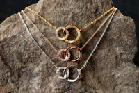 Double O Circle Necklace