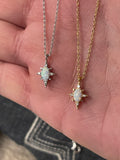 Opal Starburst Necklace