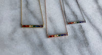 Rainbow Bar Necklace